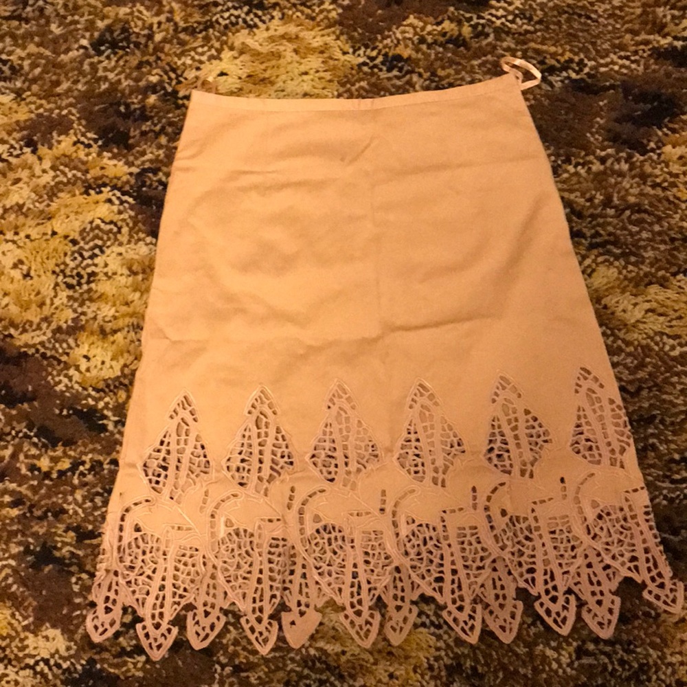 Brown lace skirt